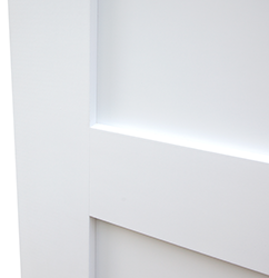Three Panel Square Shaker Interior Door (Primed)