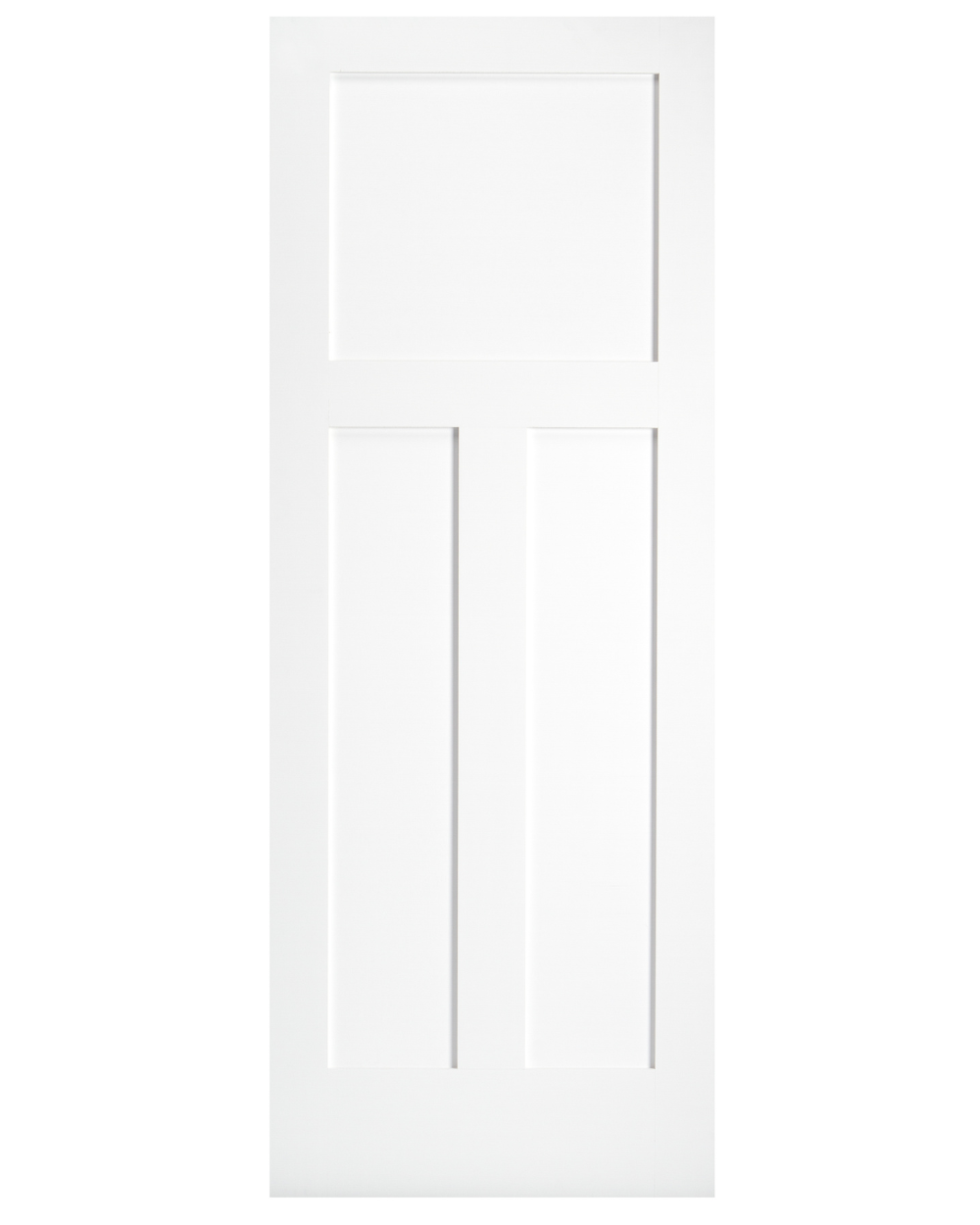 Three Panel Shaker Interior Door (Primed)