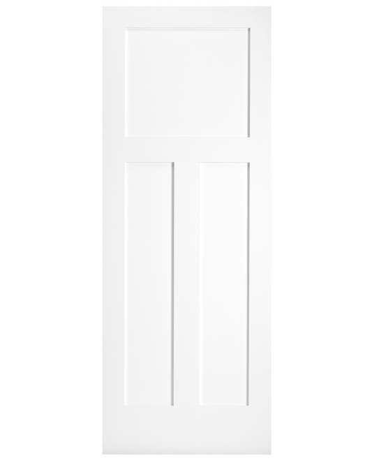 Three Panel Shaker Interior Door (Primed)