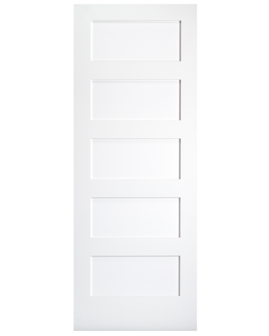 Five Panel Shaker Interior Door (Primed)