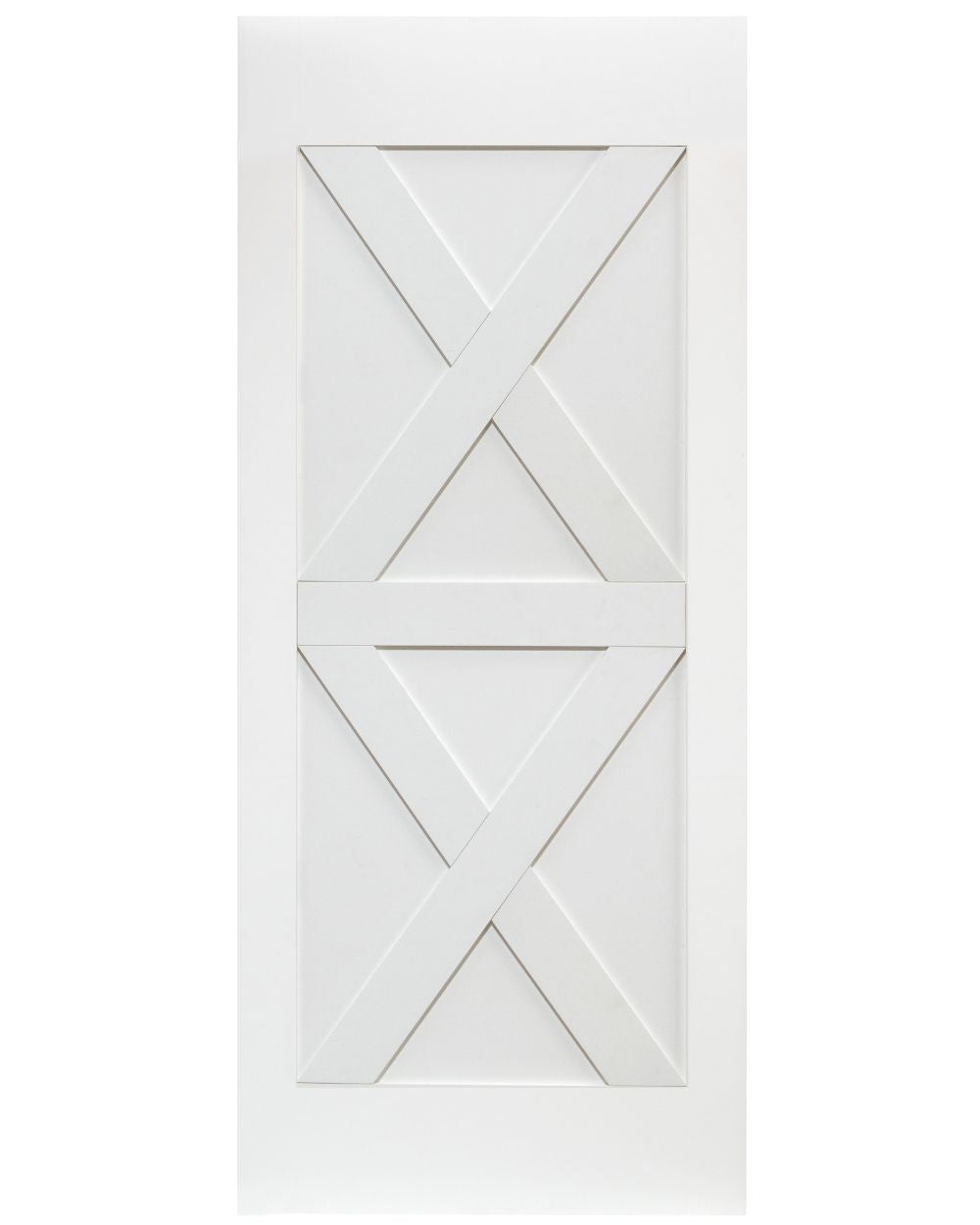 Double X-Brace Barn Door (Primed)