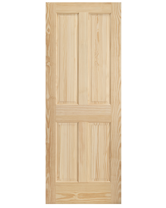 Raised Double Hip 4 Panel Pine Interior Door