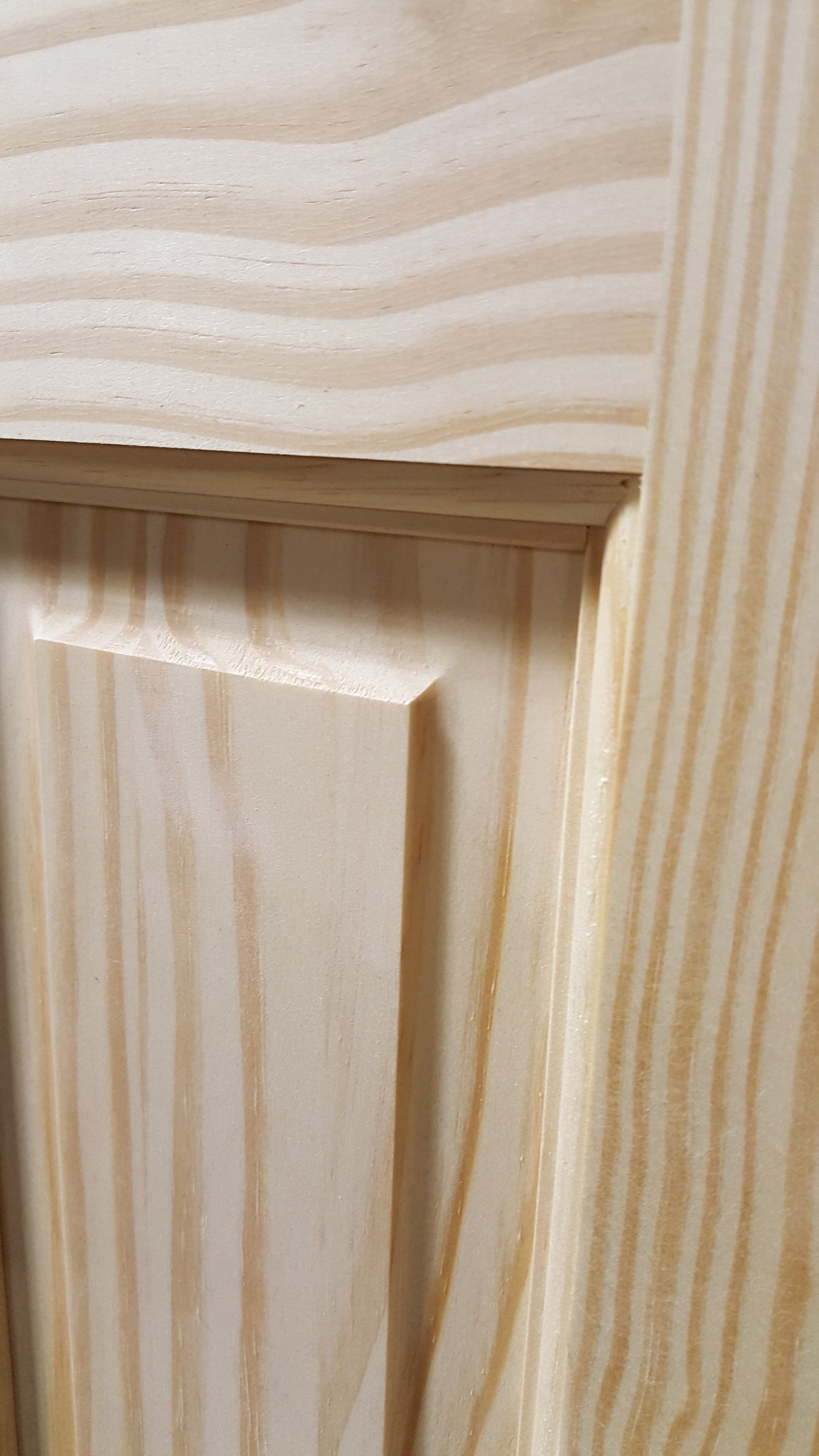 Raised Single Hip 6 Panel Pine Exterior Door