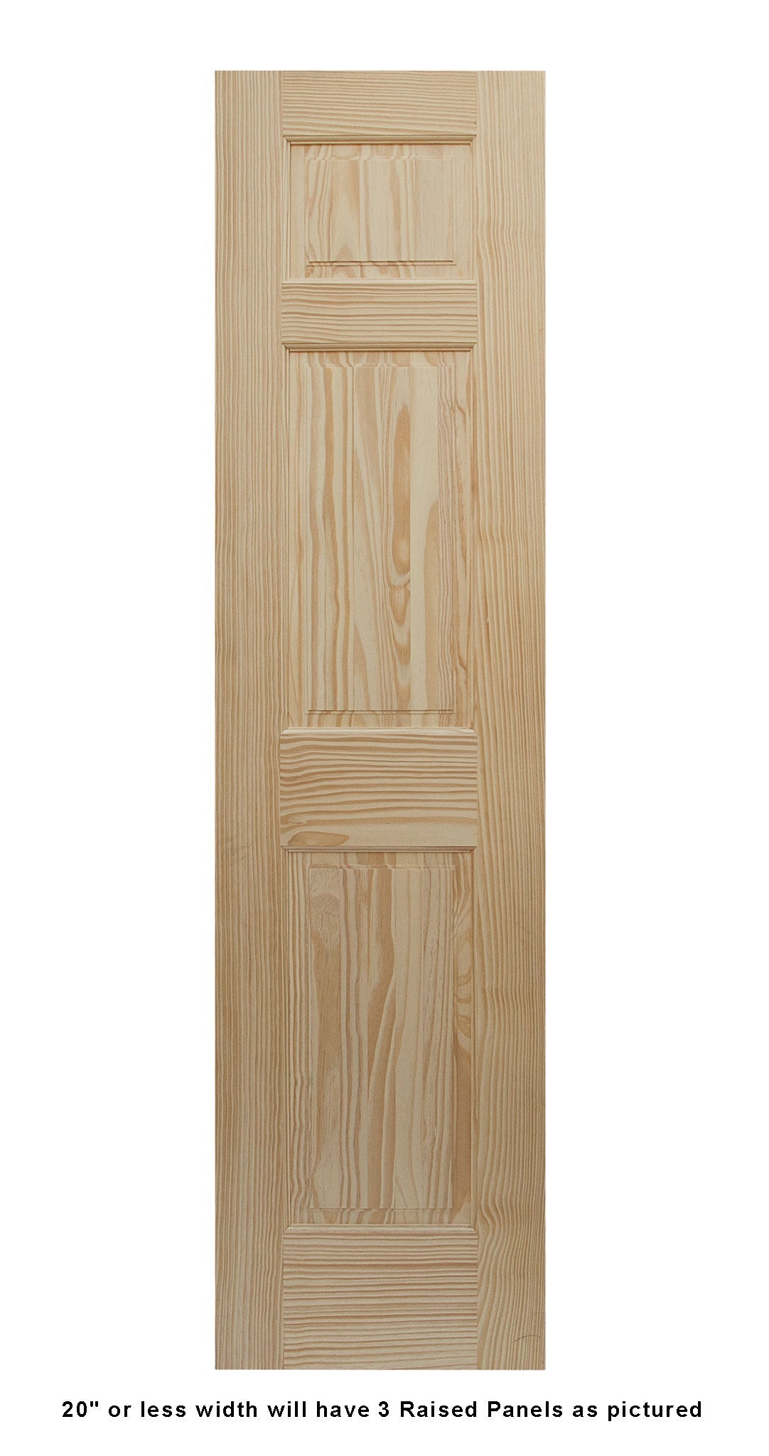 Raised Double Hip 6 Panel Pine Interior Door