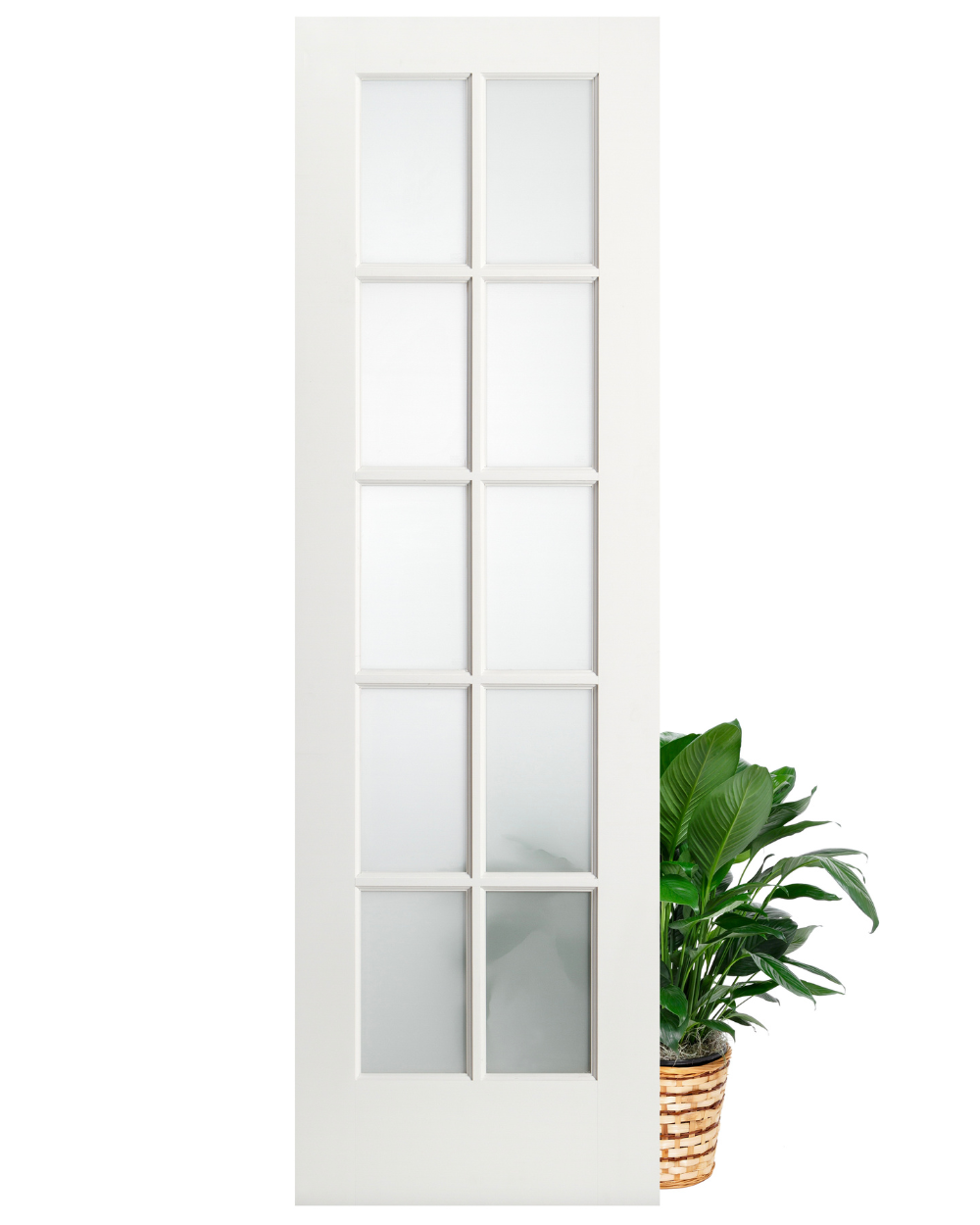 10 Lite Frosted French Interior Door (Primed)
